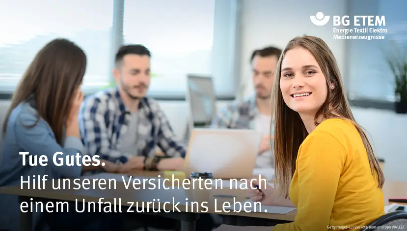 Titelbild - Starte dein Duales Studium „Bachelor of Arts Sozialversicherung“ im Bereich Rehabilitation und Entschädigung in der Region West (Köln, Düsseldorf, Wiesbaden) zum 1. Oktober 2026.