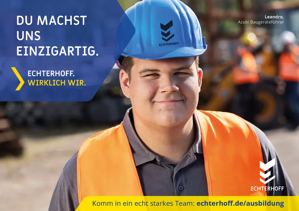 Titelbild - Ausbildung zum Beton- und Stahlbetonbauer (m/w/d)
