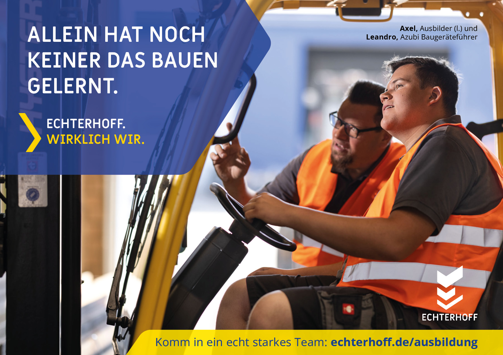 Titelbild - Ausbildung zum Baugeräteführer (m/w/d)