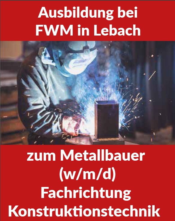 Titelbild - Ausbildung zum Metallbauer (m/w/d) Fachrichtung Konstruktionstechnik (Schweißer)  (m/w/d)