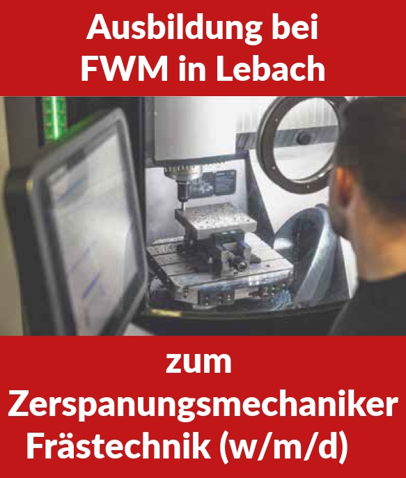 Titelbild - Auszubildender (w/m/d) zum Zerspanungsmechaniker Frästechnik (m/w/d)