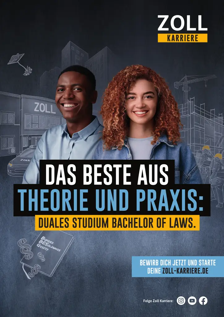 Titelbild - Duales Studium zum/zur Zöllner/in (m/w/d)