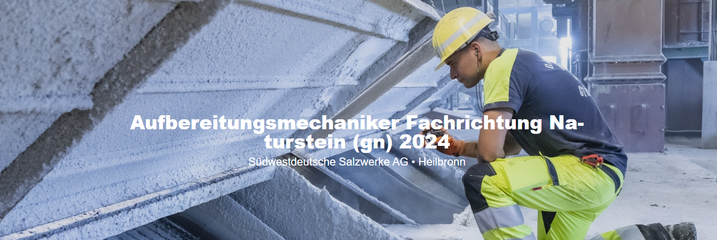 Titelbild - Ausbildung zum Aufbereitungsmechaniker Fachrichtung Naturstein (m/w/d) 2025