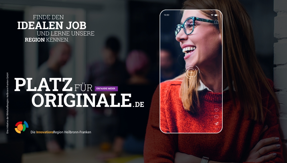 Titelbild - #PLATZFÜRORIGINALE - DEIN JOB (m/w/d). DEINE REGION. DEIN PLATZ!